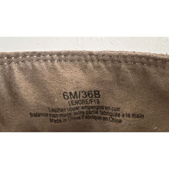 Karl Lagerfield Women Sz 6M Lenore Tan Suede Boot Lug Sole Metal Bead Heel - Picture 6 of 16